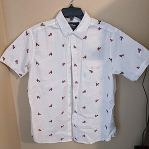 Christmas Tree Festive Button Up Shirt